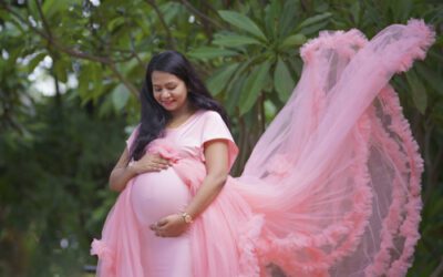 Maternity Shoot in Gown & Tail Gown | Emotional Pregnancy Photography